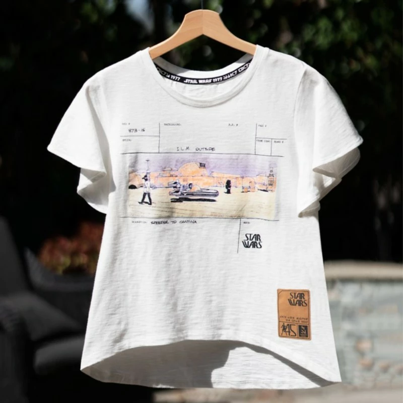 Star Wars Concept Artwork Speeder T-Shirt For Adults 2 Star Wars Concept Artwork Speeder T-Shirt For Adults - Image 2