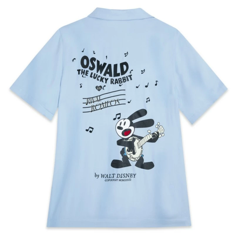Oswald The Lucky Rabbit Woven Shirt For Women - Disney100 4 Oswald The Lucky Rabbit Woven Shirt For Women - Disney100 - Image 4