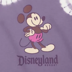 Purple Mickey Mouse Genuine Mousewear Tie-Dye T-Shirt For Women, Disneyland -WhimsyWears Shop 2325051570018M 2