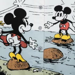 Mickey And Minnie Mouse White Denim Jacket For Adults -WhimsyWears Shop 2325052050030M 3