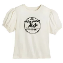 Mickey And Minnie Puff Sleeve T-Shirt For Adults