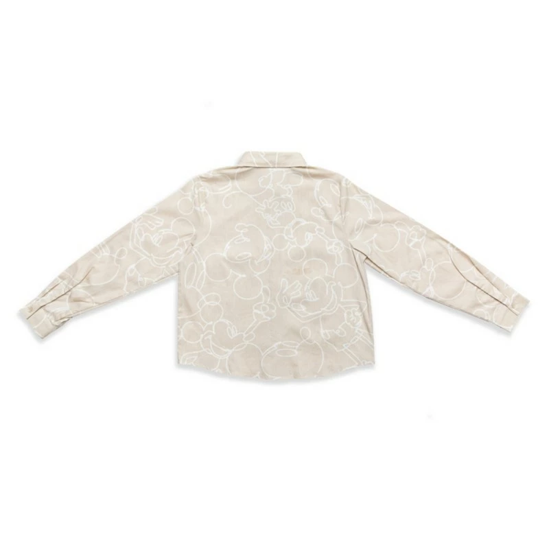 Mickey Mouse Long Sleeve Button Up Shirt For Women 2 Mickey Mouse Long Sleeve Button Up Shirt For Women - Image 2