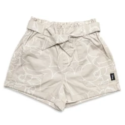 Mickey Mouse Cotton Paperbag Waist Shorts For Women