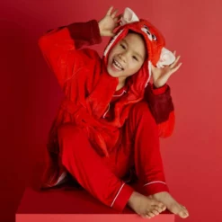 Mei Lee Red Panda Dressing Gown For Kids, Turning Red 7 Mei Lee Red Panda Dressing Gown For Kids, Turning Red -WhimsyWears Shop 2327049220061M 2