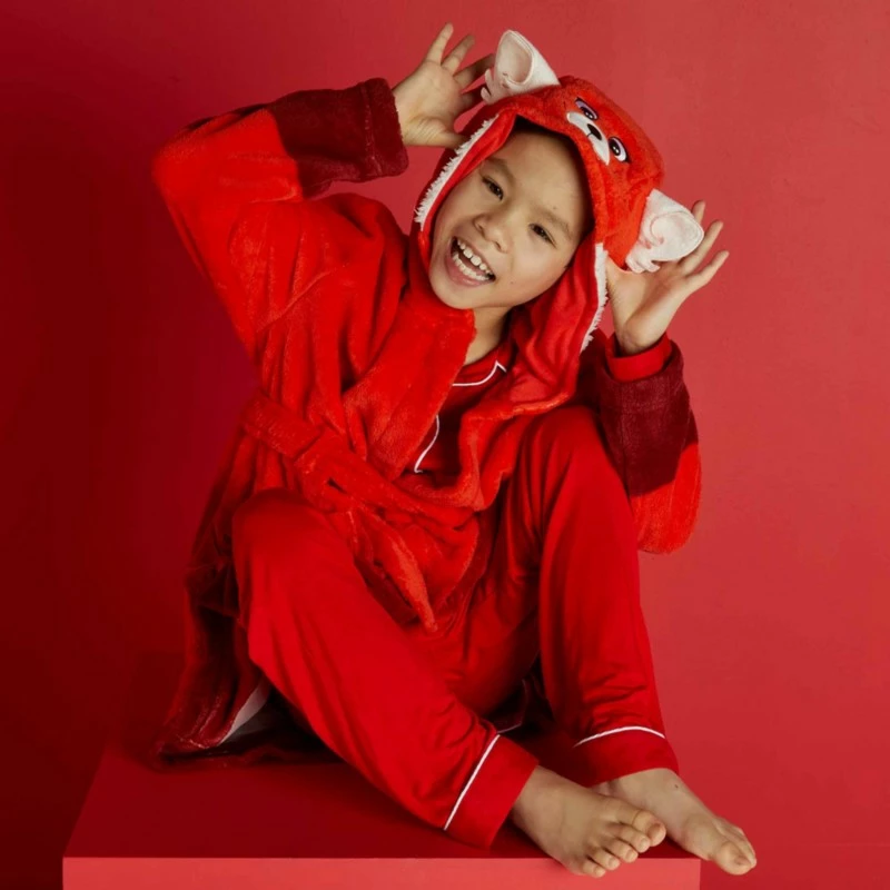Mei Lee Red Panda Dressing Gown For Kids, Turning Red 3 Mei Lee Red Panda Dressing Gown For Kids, Turning Red - Image 3