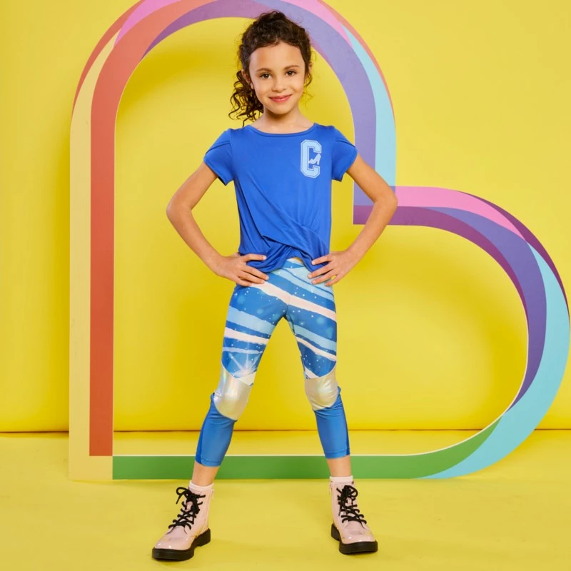 Disney Ily 4EVER Top And Legging Set For Kids Inspired By Cinderella 2 Disney Ily 4EVER Top And Legging Set For Kids Inspired By Cinderella - Image 2