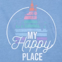 Fantasyland Castle ''My Happy Place'' T-Shirt For Kids, Sensory Friendly -WhimsyWears Shop 2328046850001M 2
