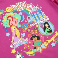 Disney Princess Pink T-Shirt For Girls -WhimsyWears Shop 2328049220084M 3