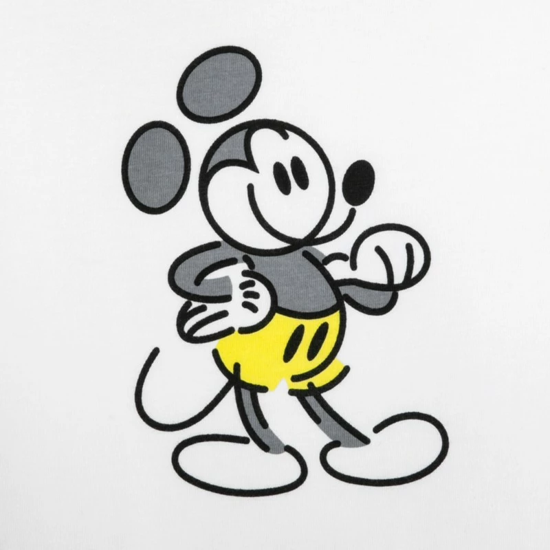 White Mickey Mouse Genuine Mousewear T-Shirt For Men 2 White Mickey Mouse Genuine Mousewear T-Shirt For Men - Image 2