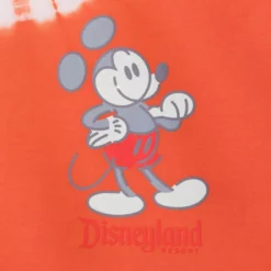 Orange Mickey Mouse Genuine Mousewear Tie-Dye T-Shirt For Adults, Disneyland -WhimsyWears Shop 2403051570030M 2