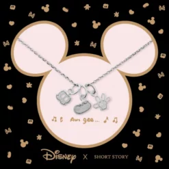Disney Necklace Mickey Shorts Shoe Glove, Silver -WhimsyWears Shop 348658001248 3