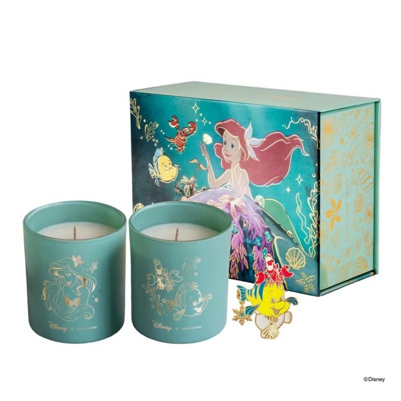 Disney Candle Ariel & Flounder & Sebastian, Twin Pack 1 Disney Candle Ariel & Flounder & Sebastian, Twin Pack