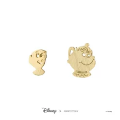 Disney Earrings Mrs Potts And Chip, Gold 9 Disney Earrings Mrs Potts And Chip, Gold -WhimsyWears Shop 348658009961 4