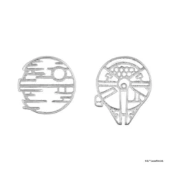 Star Wars™ Earring Death Star™, Silver -WhimsyWears Shop 348658016174 4