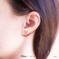 Disney Earrings Mickey Ears, Rose Gold -WhimsyWears Shop 348658020683 2