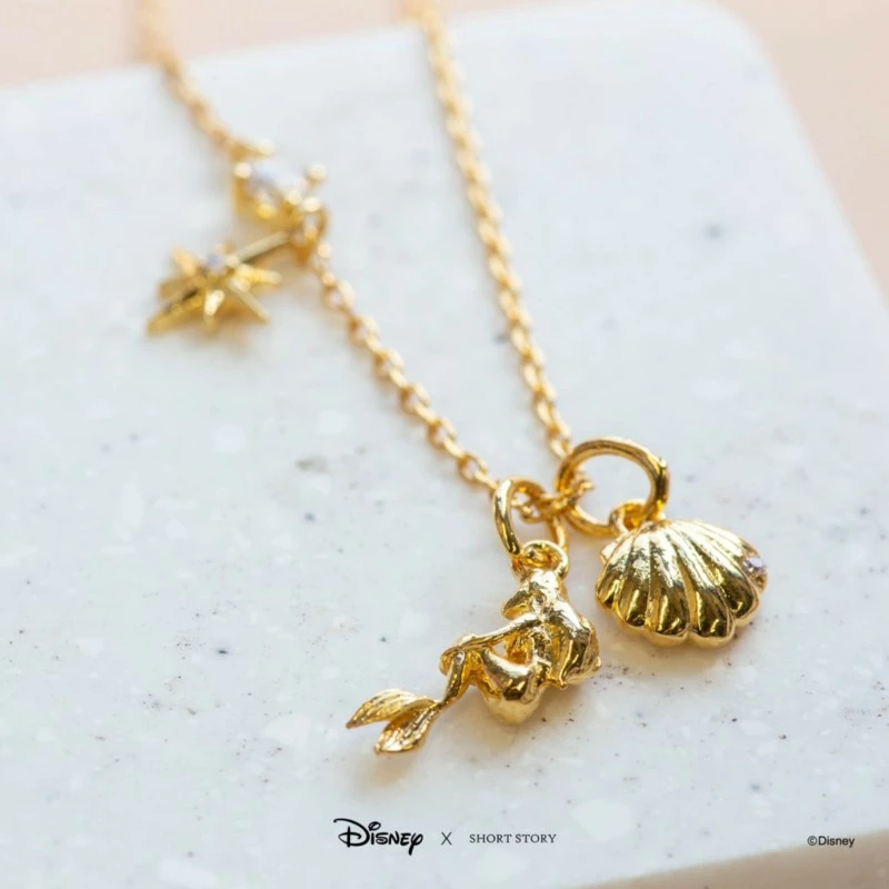 Disney Necklace Little Mermaid, Gold 2 Disney Necklace Little Mermaid, Gold - Image 2