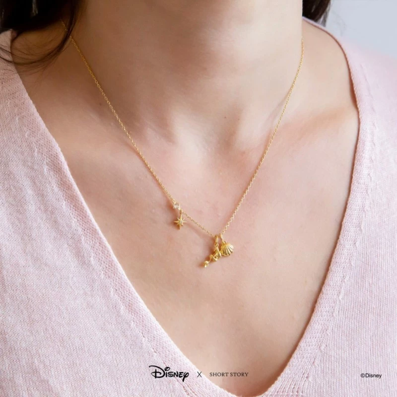 Disney Necklace Little Mermaid, Gold 3 Disney Necklace Little Mermaid, Gold - Image 3
