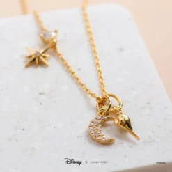 Disney Necklace Jasmine, Gold 7 Disney Necklace Jasmine, Gold -WhimsyWears Shop 348658024612 2