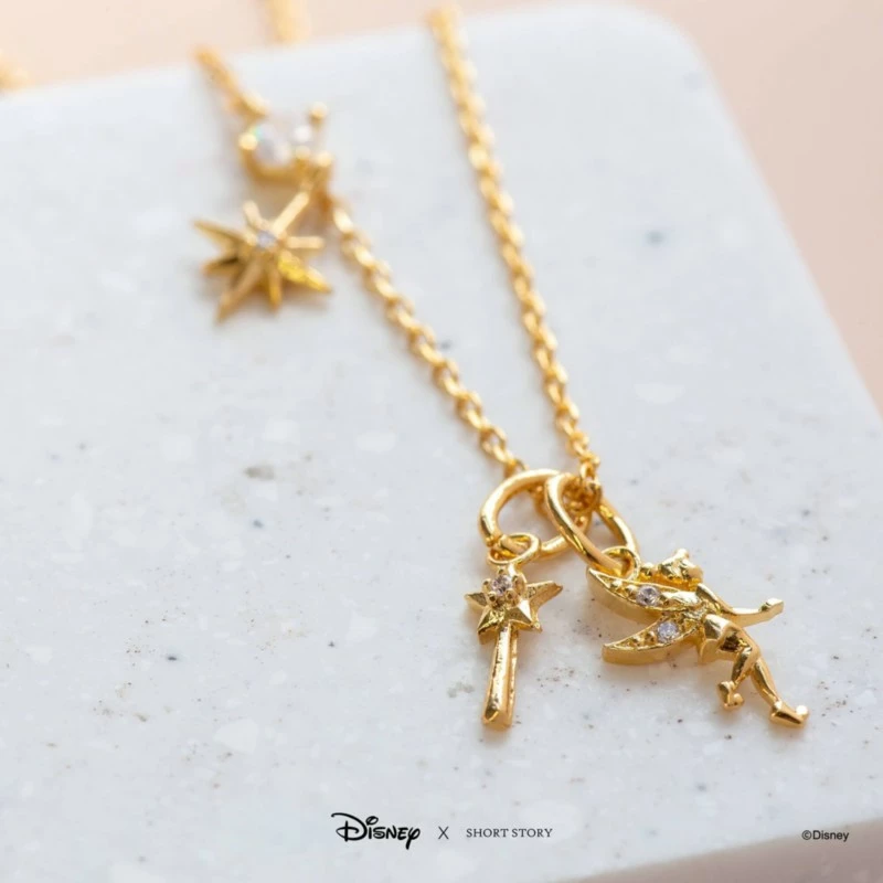 Disney Necklace Tinker Bell, Gold 2 Disney Necklace Tinker Bell, Gold - Image 2