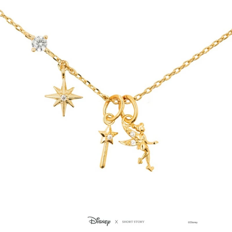 Disney Necklace Tinker Bell, Gold 1 Disney Necklace Tinker Bell, Gold