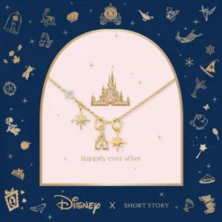 Disney Necklace Castle, Gold 8 Disney Necklace Castle, Gold -WhimsyWears Shop 348658024735 3