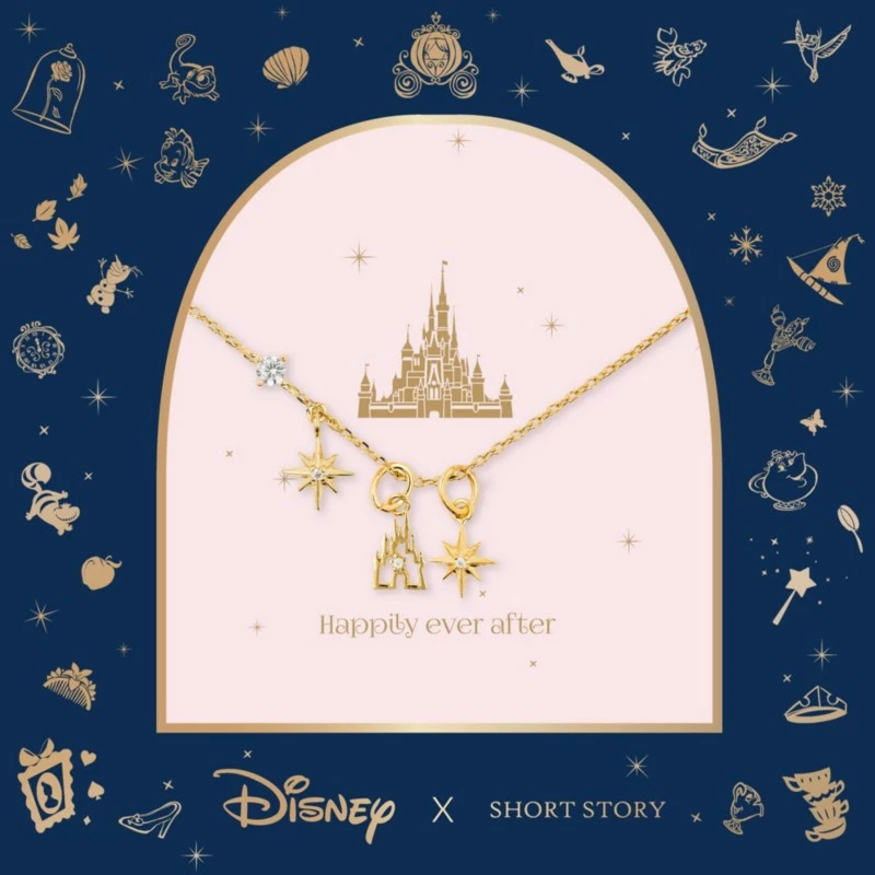Disney Necklace Castle, Gold 4 Disney Necklace Castle, Gold - Image 4