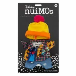 NuiMOs Small Plush Tartan Shirt, Denim Jeans And Pom Pom Hat 5 NuiMOs Small Plush Tartan Shirt, Denim Jeans And Pom Pom Hat -WhimsyWears Shop 412342849092 2