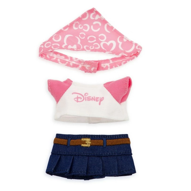 Disney NuiMOs Outfit, Denim Skirt With Disney Logo T-Shirt And Pink Bandana 1 Disney NuiMOs Outfit, Denim Skirt With Disney Logo T-Shirt And Pink Bandana