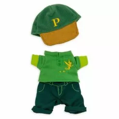 Disney NuiMOs Outfit, Peter Pan Henley With Faux-Layered Sleeves, Jeans, And Baseball Cap Outfit