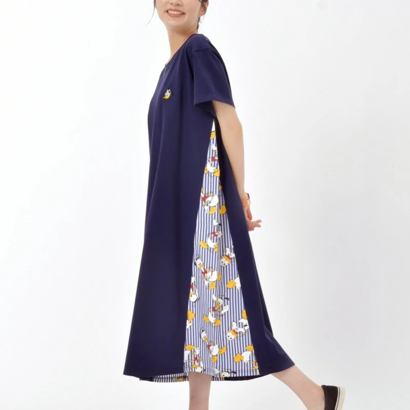 Donald Duck Birthday 2023 Short Sleeve Blue Dress For Women 2 Donald Duck Birthday 2023 Short Sleeve Blue Dress For Women - Image 2