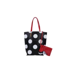 Minnie Mouse Retro Polka Dot Tote Bag -WhimsyWears Shop 427242653793 2