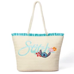 Stitch Straw Tote Bag