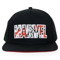 Marvel Logo Flat Brim Cap For Adults