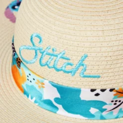 Stitch Straw Hat -WhimsyWears Shop 427503284582 2