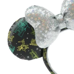 Minnie Mouse Ear Headband For Adults - Disney100, Disneyland -WhimsyWears Shop 428403698097 3