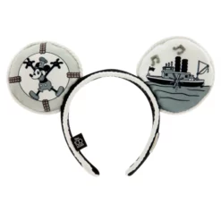 Mickey Mouse Steamboat Willie Ear Headband For Adults - Disney100 6 Mickey Mouse Steamboat Willie Ear Headband For Adults - Disney100 -WhimsyWears Shop 428403779437 2