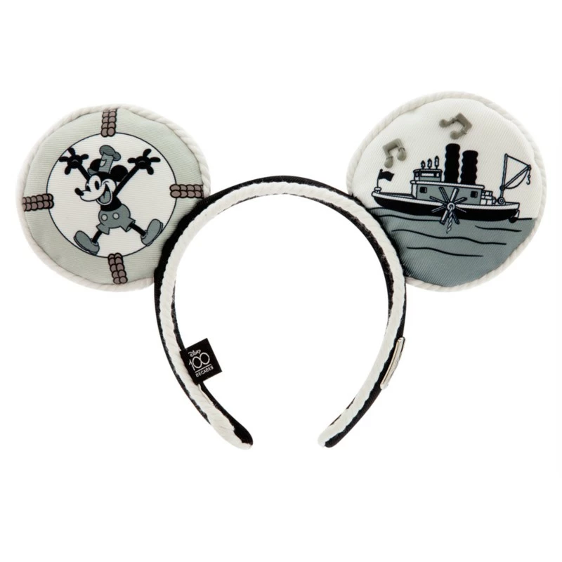 Mickey Mouse Steamboat Willie Ear Headband For Adults - Disney100 3 Mickey Mouse Steamboat Willie Ear Headband For Adults - Disney100 - Image 3