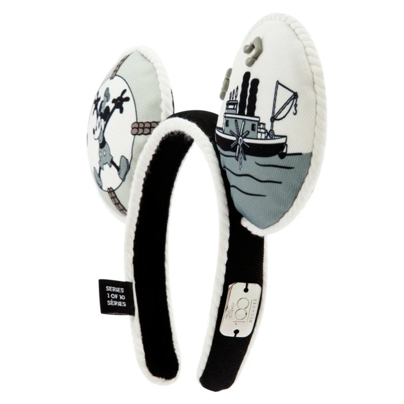 Mickey Mouse Steamboat Willie Ear Headband For Adults - Disney100 4 Mickey Mouse Steamboat Willie Ear Headband For Adults - Disney100 - Image 4