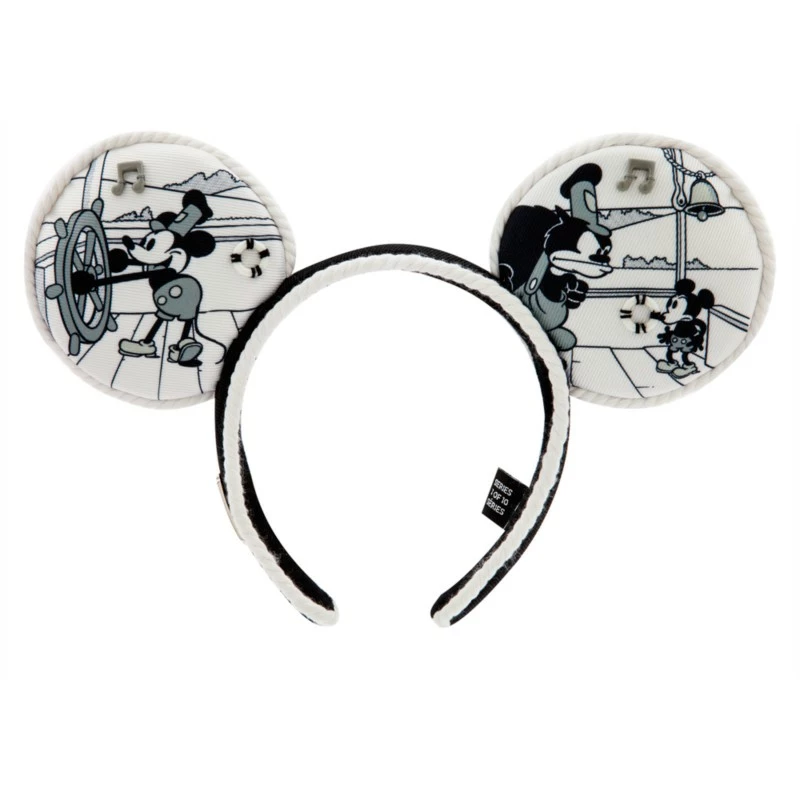 Mickey Mouse Steamboat Willie Ear Headband For Adults - Disney100 1 Mickey Mouse Steamboat Willie Ear Headband For Adults - Disney100