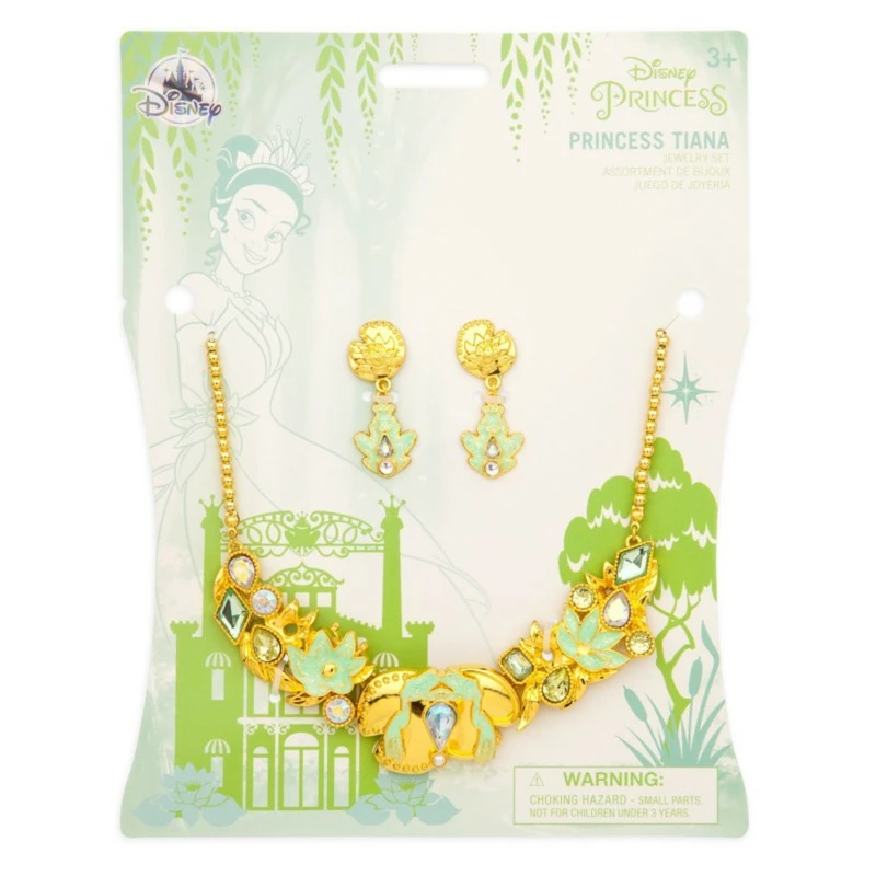 Tiana Costume Jewellery Set For Kids, The Princess And The Frog 3 Tiana Costume Jewellery Set For Kids, The Princess And The Frog - Image 3
