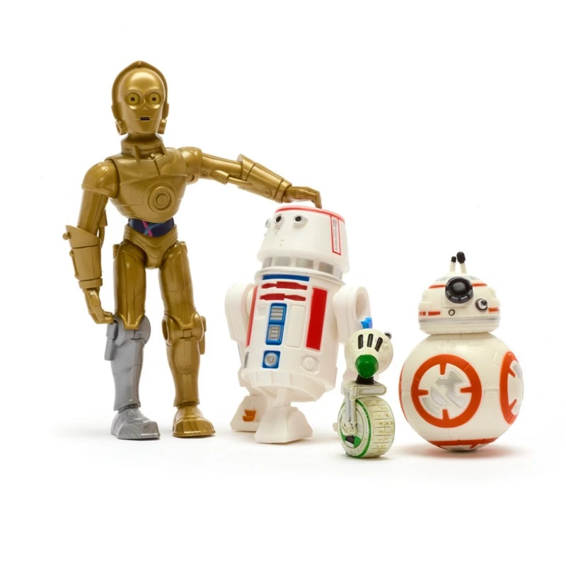 C-3PO, R5-D4, BB-8 And D-O Action Figure Droid Set, Star Wars Toybox 1 C-3PO, R5-D4, BB-8 And D-O Action Figure Droid Set, Star Wars Toybox