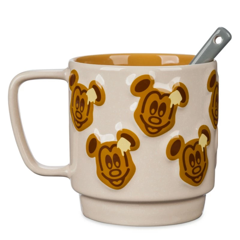 Disneyland Resort Mickey Mouse Waffle Mug And Spoon 3 Disneyland Resort Mickey Mouse Waffle Mug And Spoon - Image 3