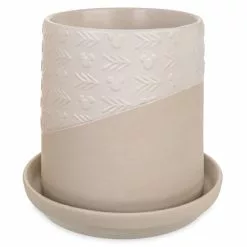 Mickey Mouse Icon Plant Pot And Saucer, Disney Homestead Collection