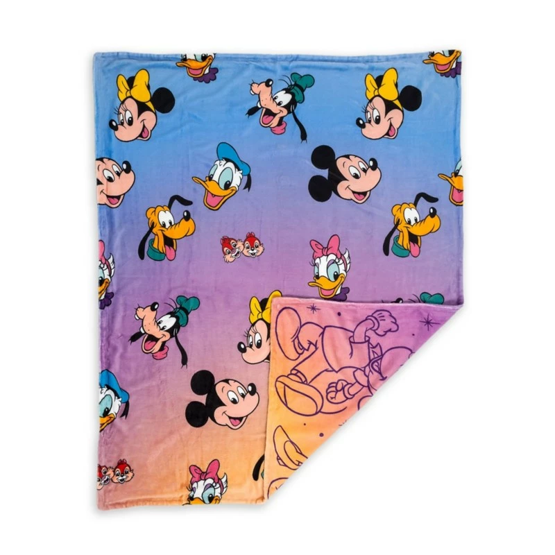 Mickey Mouse And Friends Reversible Fleece Throw 2 Mickey Mouse And Friends Reversible Fleece Throw - Image 2