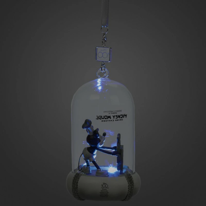 Mickey Mouse Light-Up And Sound Living Magic Disney100 Eras Sketchbook Ornament, Steamboat Willie 4 Mickey Mouse Light-Up And Sound Living Magic Disney100 Eras Sketchbook Ornament, Steamboat Willie - Image 4