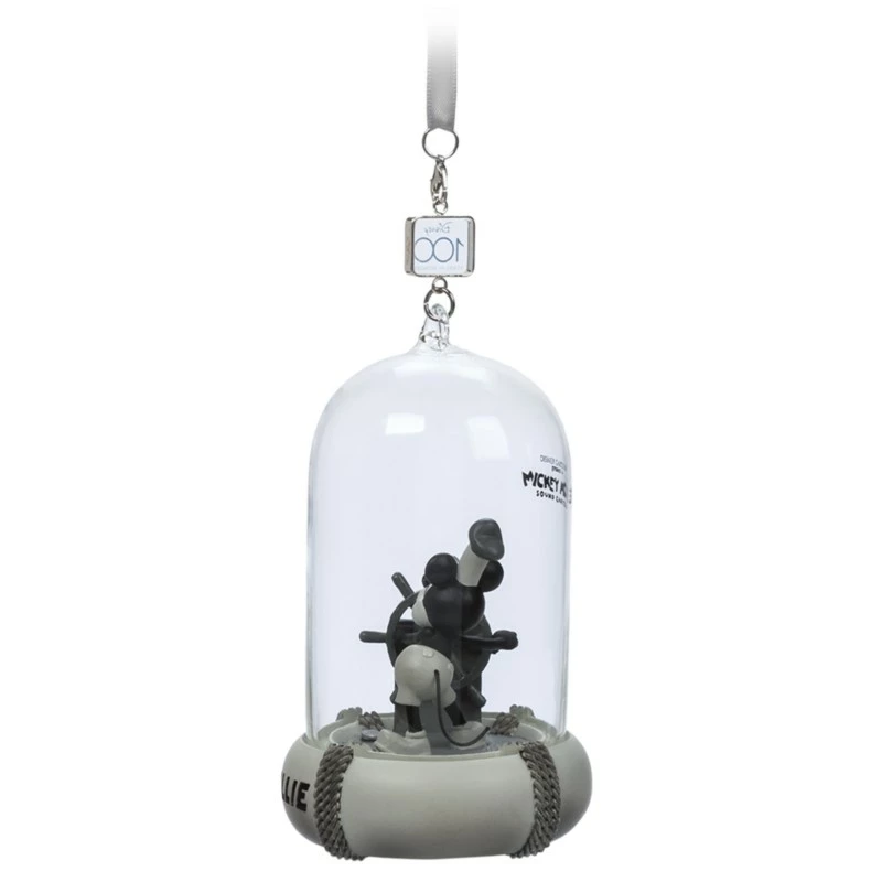 Mickey Mouse Light-Up And Sound Living Magic Disney100 Eras Sketchbook Ornament, Steamboat Willie 5 Mickey Mouse Light-Up And Sound Living Magic Disney100 Eras Sketchbook Ornament, Steamboat Willie - Image 5