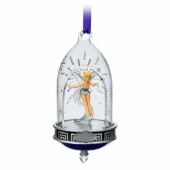 Tinker Bell Disney100 Celebration Glass Dome Sketchbook Hanging Ornament