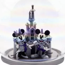 Mickey And Minnie Mouse Glass Sketchbook Ornament, Disneyland - Disney100 -WhimsyWears Shop 465063957478 2