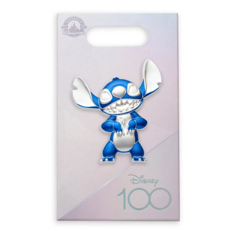Stitch Platinum Celebration Pin, Lilo & Stitch - Disney100 2 Stitch Platinum Celebration Pin, Lilo & Stitch - Disney100 - Image 2