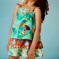 Moana Dress For Girls -WhimsyWears Shop 5002049220087M 2